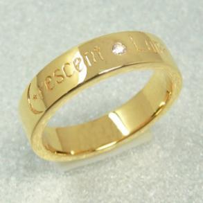≪クレセントルナ≫CRESCENT LUNA  RING  *　K18コーティング