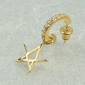 ≪クレセントルナ≫ESTRELLA FUGAZ PIERCE/K18ゴールドコーティング