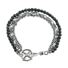 ≪アルテミスクラシック≫ブラックスピネル3連ブレスレット