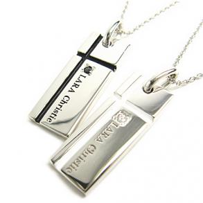 ≪LARA　Christie/ララクリスティー≫ ノーブル クロス ペアネックレス[PAIR Label ]/P3051-P