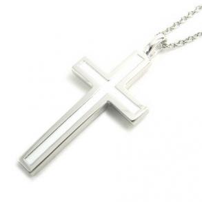 ≪LARA　Christie/ララクリスティー≫ レールクロス ネックレス [ WHITE Label ]/P3190-W