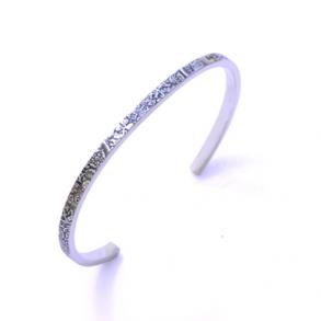 ≪AQUA　SILVER/アクアシルバー≫《幸せのコイン》6ペンスメンズバングルBG-091F