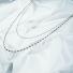 ≪SERASTINY / セラスティニー≫DOUBLE SHINY NECKLACE BK/ダブルシャイニーネックレス ブラック
