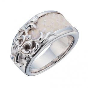 40%OFF≪Bizarre/ビザール≫グレースクロススティングレイシルバーリング(ホワイトハウライト)/SRE006WH