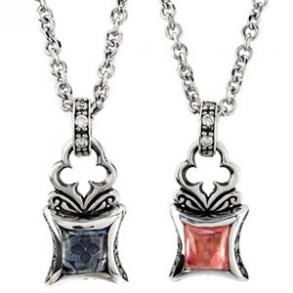 ≪アルテミスクラシック×Aqua Silver≫ペアセット販売/ブライダルチャペル チャームペアネックレス