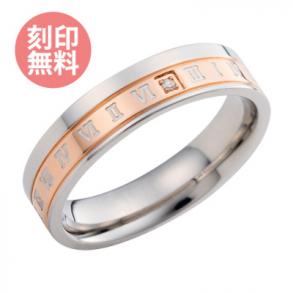 ≪white clover/ホワイトクローバー≫円周率 ローマ数字 アトラス ステンレス ダイヤモンド リング/ゴールド 4SUR047GO