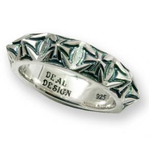 ≪DEAL　DESIGN/ディールデザイン≫クロススタッズリング/リング