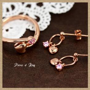 ≪Velsepone/ベルセポーネ≫Parfait Amour パルフェ　タムール シリーズ　2点セット　(リング,ピアス)