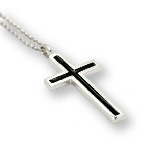 ≪LARA　Christie/ララクリスティー≫ レールクロス ネックレス [ BLACK Label ]/P3190-B