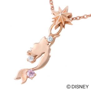 ≪white clover/ホワイトクローバー≫【white clover/Disney Series】ディズニー/リトルマーメイド/アリエル/ネックレス/ピンク&オリジナルBOX DI208PG